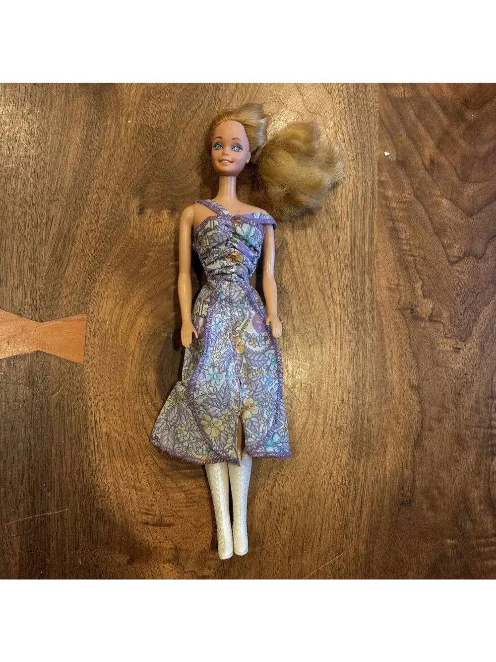 Barbie Twist n’ Turn Doll 1966 Blue Eyes Straight Blonde Hair Philippines Dress‎